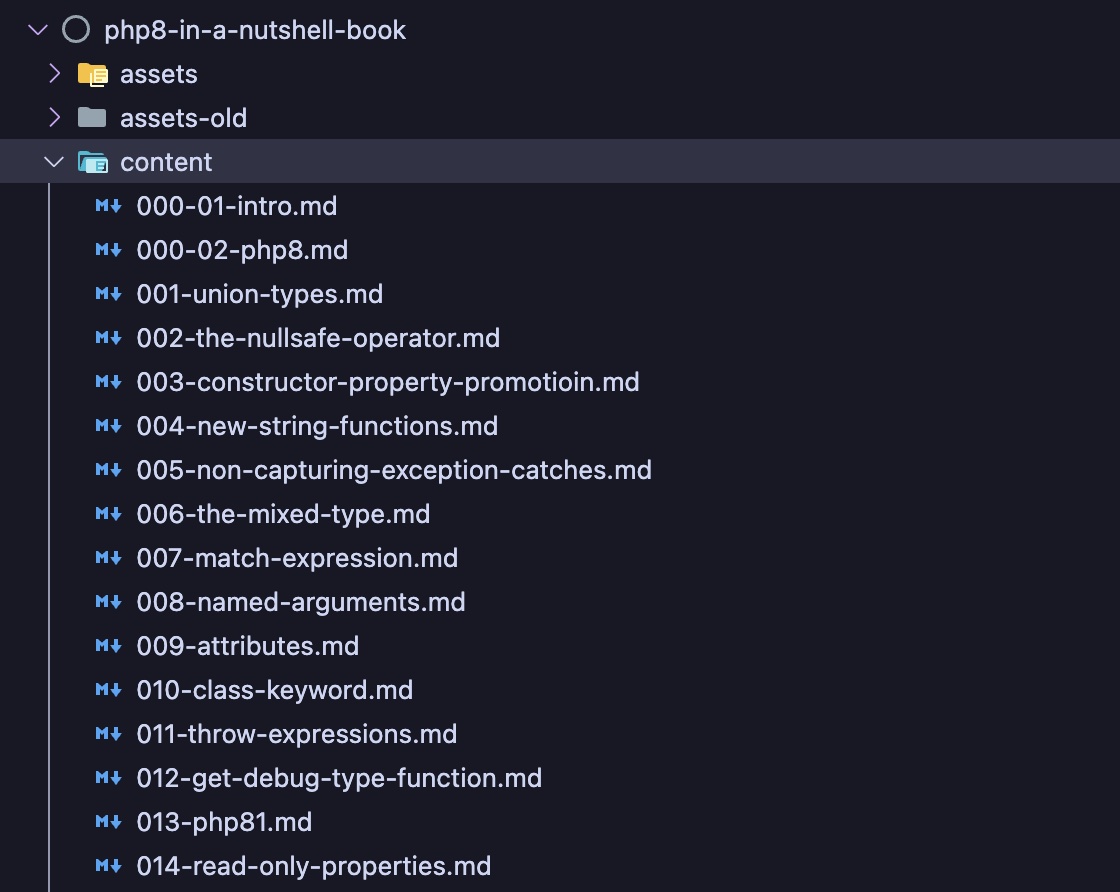 Content directory structure